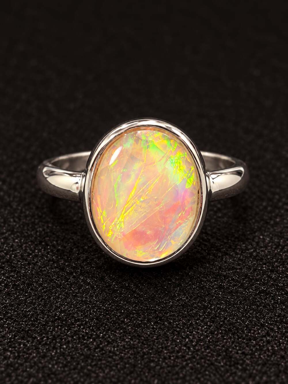 Opal Ring Silver